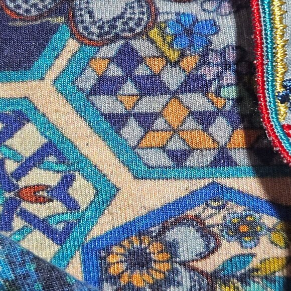 Johnny Was Boho Nelsona Long Sleeve Patchwork Design Tunic Chic Spring Dress - Picture 7 of 11